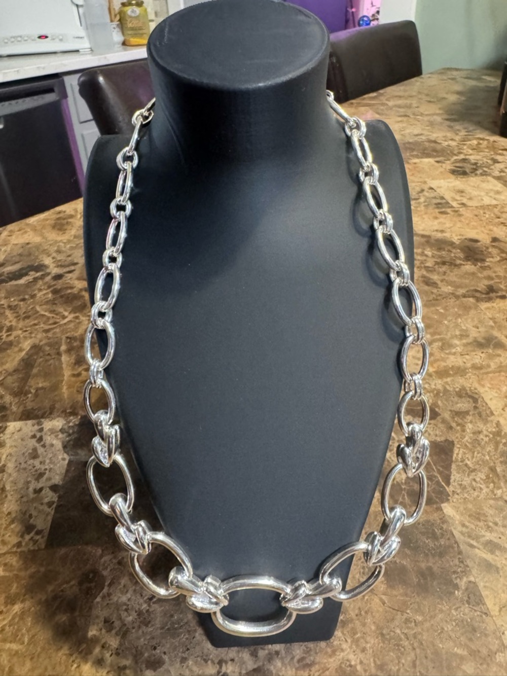 Silver Link Chain Necklace - Women Jewelry